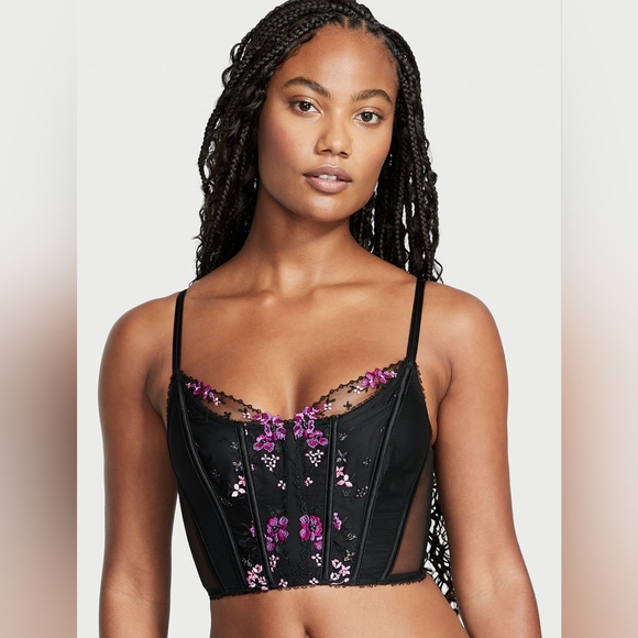 Very Sexy floral embroidery corset top - Picture 3 of 6